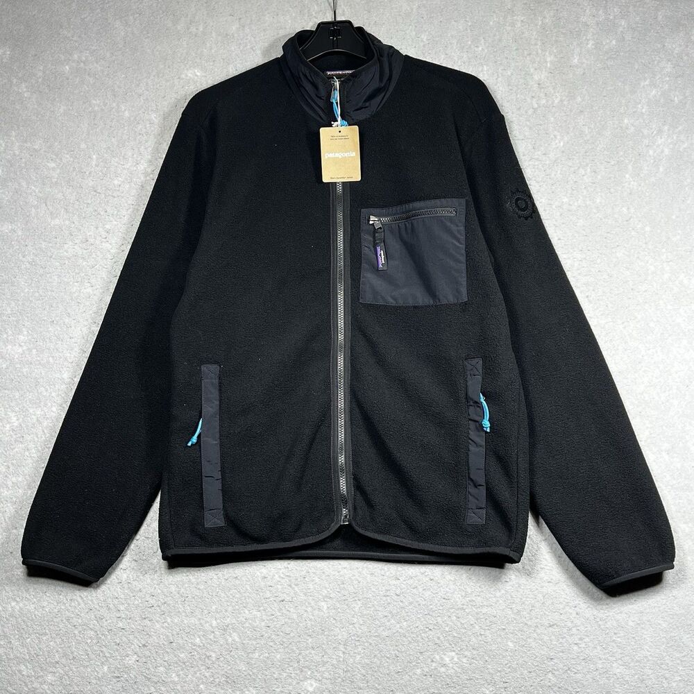 NWT Patagonia Synchilla Jacket Full Zip Retro Style Men’s Medium *COMPANY LOGO*
